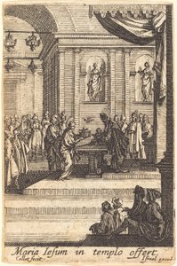 圣母在圣殿介绍耶稣，在1630年或之后。 作者 Jacques Callot