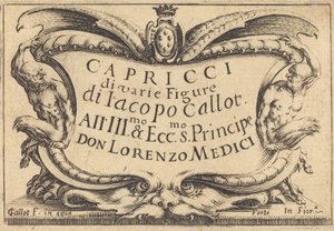 The Capricci的扉页，约1617年。 作者 雅克·卡洛