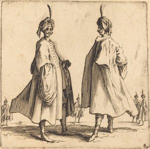 两个土耳其人，1617年和1621年。 作者 雅克·卡洛