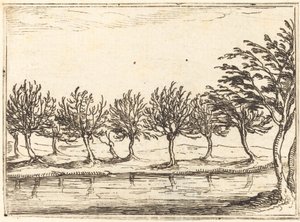 水边的柳树，1628年。 作者 雅克·卡洛
