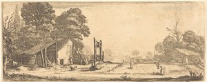 花园 作者 Jacques Callot 或 Jacques Callot 的追随者