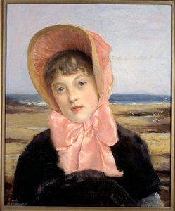 雅克·埃米尔（Jacques-Emile）Blanche（1861-1942）的粉红斗篷 作者 雅克·埃米尔·布兰奇