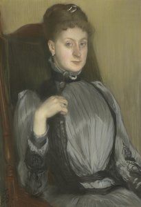 女人的画像，1890年 作者 雅克·埃米尔·布兰奇