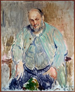法国雕塑家 Antoine Bourdelle (1861-1929) 的肖像 Jacques Emile (Jacques-Emile) Blanche (1861-1942) 的绘画 作者 雅克·埃米尔·布兰奇