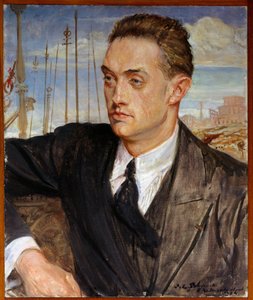 Portrait of the French writer Henri de Montherlant (1896-1972) Painting by Jacques Emile (Jacques-Emile) Blanche (1861-1942) 1924 Sun. 0,54x0,45 m Rouen, musee des Beaux Arts 作者 雅克·埃米尔·布兰奇