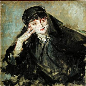 研究1912年伯爵夫人Anna de Noailles（1876-1933）的肖像
