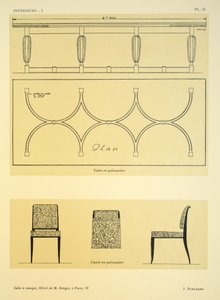 餐厅IV，M。Berger酒店，巴黎，插图来自&39;Interieurs&39;，Leon Moussinac，酒吧。 Albert Levy，1924-26