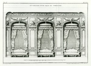 一个聪明的巴黎绘画室，1770年初，来自巴黎的Cours dArchitecture，由1771-77出版，共有6卷，由Blondel，Jacques-Francois（1705-74）系列，由Pierre Patte去世后完成， 作者 雅克·弗朗索瓦·布朗德尔