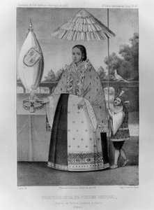 印加公主，民族服装，1852年