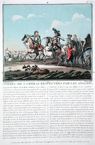 康布雷的领土受到英国人的尊重，由让-巴蒂斯特-莫雷（Jean Baptiste Morret）（约1790-1820年）刻制。