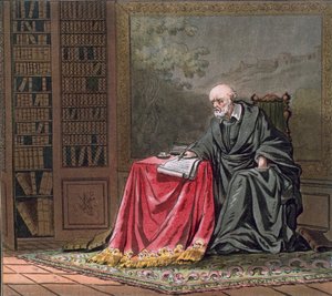 总理Michel de l&39;Hopital（c.1503-73）撰写了由罗伯特兰的法令，由Jean Baptiste Morret（1790-1820）1789年刻。 作者 雅克·弗朗索瓦·约瑟夫·斯韦巴赫