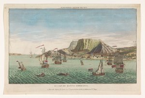 南非好望角的景色 Cap de Bonne Esperance（物体上的标题）