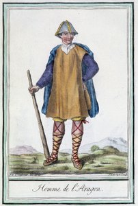 阿拉贡人（西班牙）--载于Grasset St Sauveur的《旅行百科全书》，1796年编辑。 作者 雅克·格拉塞德·圣索维尔