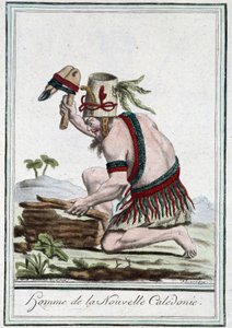 新喀里多尼亚人 - 在 Grasset St Sauveur 编的“旅行百科全书”中。 1796 作者 雅克·格拉塞德·圣索维尔
