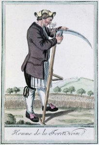 黑森林的人--载于《旅行百科全书》，Grasset St Sauveur著，1796年版。 作者 雅克·格拉塞德·圣索维尔