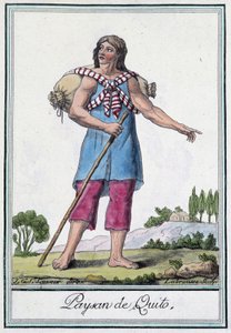 基多农民（厄瓜多尔） - Grasset St Sauveur 编着的“旅行百科全书”。 1796 作者 雅克·格拉塞德·圣索维尔