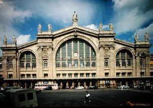 Gare du Nord门面的视图，建于1861-63