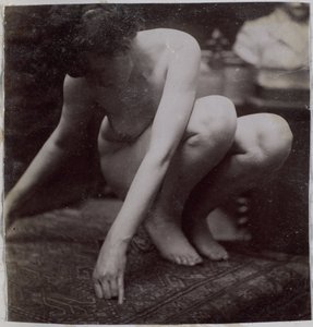Jacques de Lalaing 工作室中的裸体女模特研究（从正面看），图尔奈美术馆中喷泉元素的初步研究和圆形喷泉的初步研究 作者 雅克·拉莱恩（归因于）