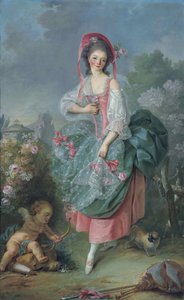 芭蕾舞女演员Marie-Madeleine Guimard 1743-1816作为Terpsichore 作者 雅克·路易·大卫