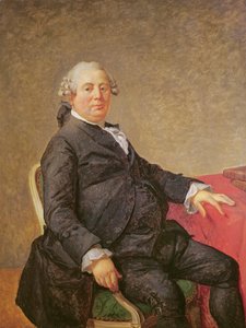 Joubert的菲利普劳伦斯的肖像（1729-82） 作者 Jacques Louis David