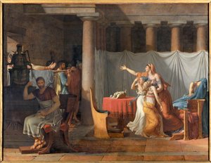 Lictors 向 Lucius Junius Brutus（公元前 6 世纪）报告他儿子的尸体 Lictors Bearing Brutus 儿子的尸体 作者 雅克·路易·大卫