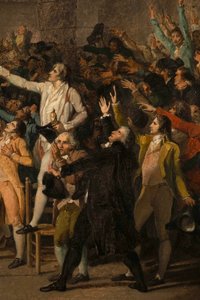 网球场誓言，1789 年 6 月 20 日，细节 作者 雅克·路易·大卫