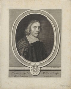弗朗索瓦·德拉·莫特·勒·瓦耶（1588-1672）的肖像，约。 1695