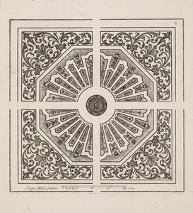 Design for Parterre, from Theatre des Plans et Jardinages, pub.1652 (engraving)