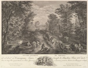 布鲁日周围的景色 Vue des environs de Bruges.