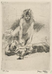 Minne et les chats buvant》（《明娜和饮酒的猫》），选自组曲《明娜的浴缸》（《明娜》）。