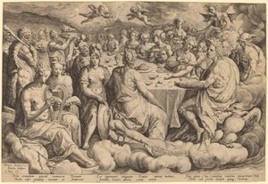 众神的盛宴--珀琉斯和忒提斯的婚礼 作者 Jacques de Gheyn II，根据 Crispen van den Broecke