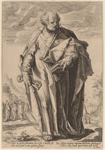 圣彼得 作者 Jacques de Gheyn II，仿 Hendrik Goltzius