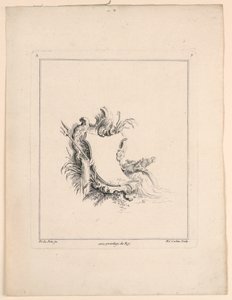 徽章，选自 "Recueil Nouveau de Differens Cartouche 作者 雅克·德·拉约