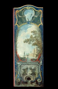 家具：Jacques de Lajoue (1686-1761) 18 世纪在马鲁夫纸上画屏风 作者 雅克·德·拉约