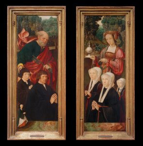 Stifterfiguren mit dem hl. Petrus mit Schlüssel 作者 雅各布·科内利斯
