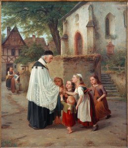村里的牧师 作者 Jakob Fürchtegott Dielmann
