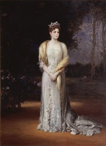 俄国皇后亚历山德拉·费奥多罗夫娜（Alexandra Fyodorovna）肖像，1872-1918年，沙皇尼古拉斯二世的妻子，1914 作者 雅科夫·雅科夫列维奇·韦伯