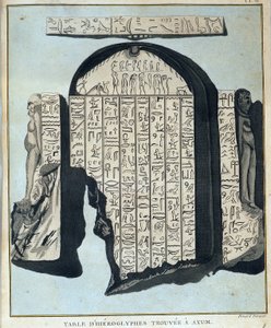 在阿克苏姆（Aksoum）发现的象形文字表--载于《1768年至1772年在努比亚和阿比西尼亚进行的发现尼罗河源头的旅行》，作者詹姆斯-布鲁斯，第一卷，巴黎 作者 詹姆斯·布鲁斯