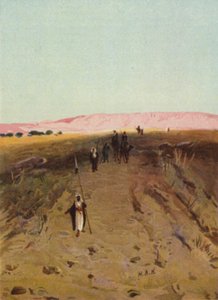 一条东方的高速公路（彩色平版印刷）。 作者 詹姆斯（后）克拉克