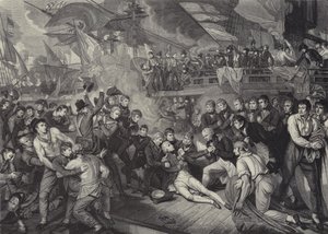海军上将纳尔逊勋爵在特拉法加海战中之死 作者 詹姆斯（后）希思