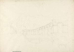 在Zaghouan春天的寺庙（石墨在纸上） 作者 詹姆斯1730 94布鲁斯