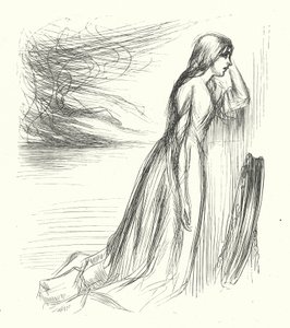 "离开他的家"(雕刻) 作者 詹姆斯·雅培·麦克尼尔（后）惠斯勒