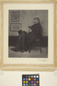 托马斯-卡莱尔（木刻） 作者 James Abbott McNeill (attr.to) 惠斯勒