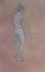 裸体研究，c1864，1904年 作者 詹姆斯·阿博特·麦克尼尔·惠斯勒