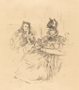 下午茶，1897年。 作者 詹姆斯·阿博特·麦克尼尔·惠斯勒
