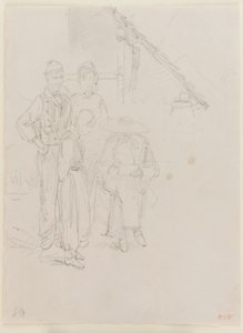 一个艺术家的写生，1858年。 作者 詹姆斯·阿博特·麦克尼尔·惠斯勒