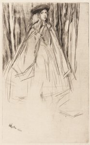 安妮-哈登，1860年。 作者 詹姆斯·阿博特·麦克尼尔·惠斯勒