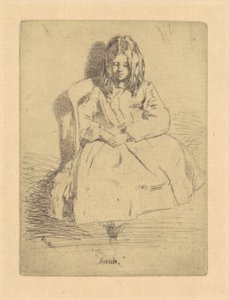 安妮，坐着，18581859。 作者 詹姆斯·阿博特·麦克尼尔·惠斯勒