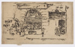 Atelier de Bijouterie，约 1892-93 年（蚀刻版画；纸上墨水） 作者 詹姆斯·阿博特·麦克尼尔·惠斯勒