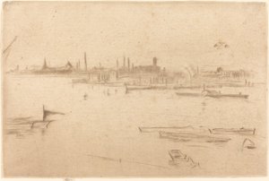 巴特西：Dawn, 1875. 作者 詹姆斯·阿博特·麦克尼尔·惠斯勒